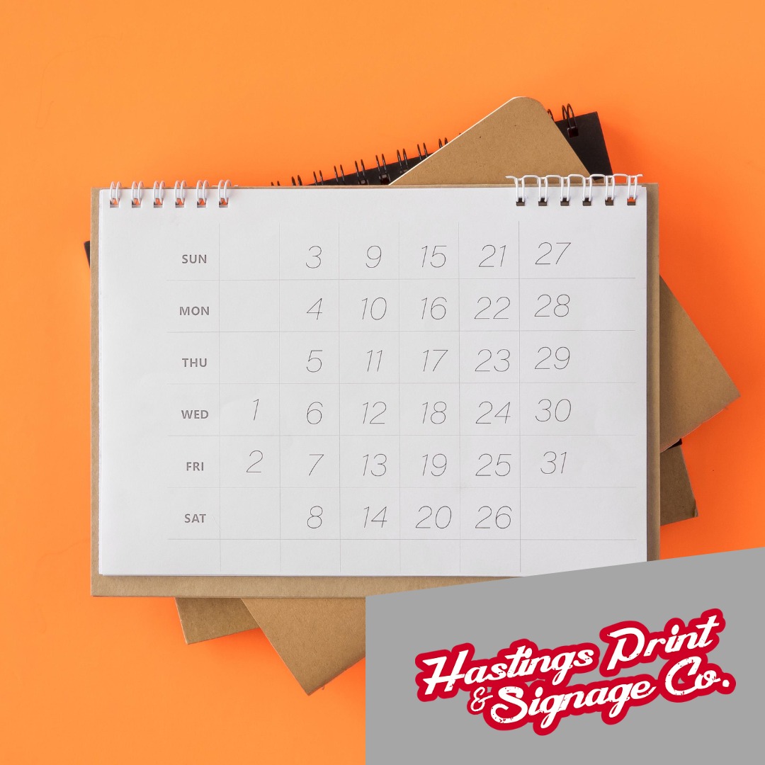 HastingsPrint's tweet photo. You might think we've missed the boat, shouting about #calendars in February but hear us out...

Why stick to the traditional January to December #calendar, especially when we can make them to suit YOUR year! Email us at; hello@hastingssignage.com https://t.co/a2wW0zAhUr