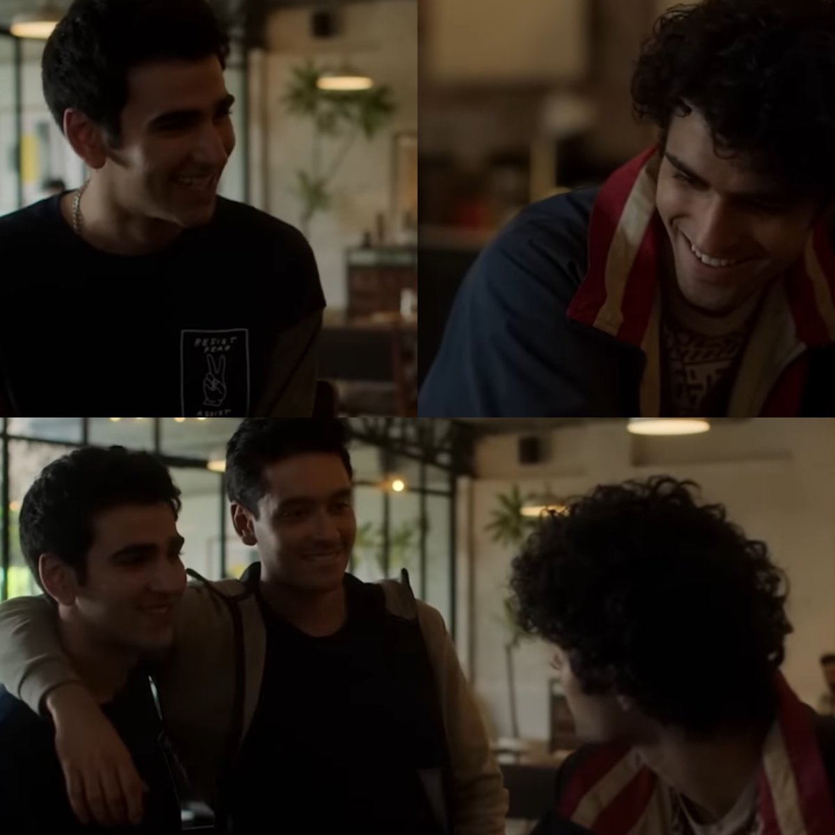 SachiAngel2's tweet photo. Dhruv & Faruq Enjoying their date🥺💑🫶🏻
.
.
Veer : (with intention of forming some bond with bestfrnds boyfriend and future bro in law ) whatsupp boys😹😹😹
All 3 cutiee in the scene 😻
#ClassOnNetflix #class #elite #netflix #netflixindia #dhruvfaruq #chintan #chayan #zayn https://t.co/ZVwrwvjWu6