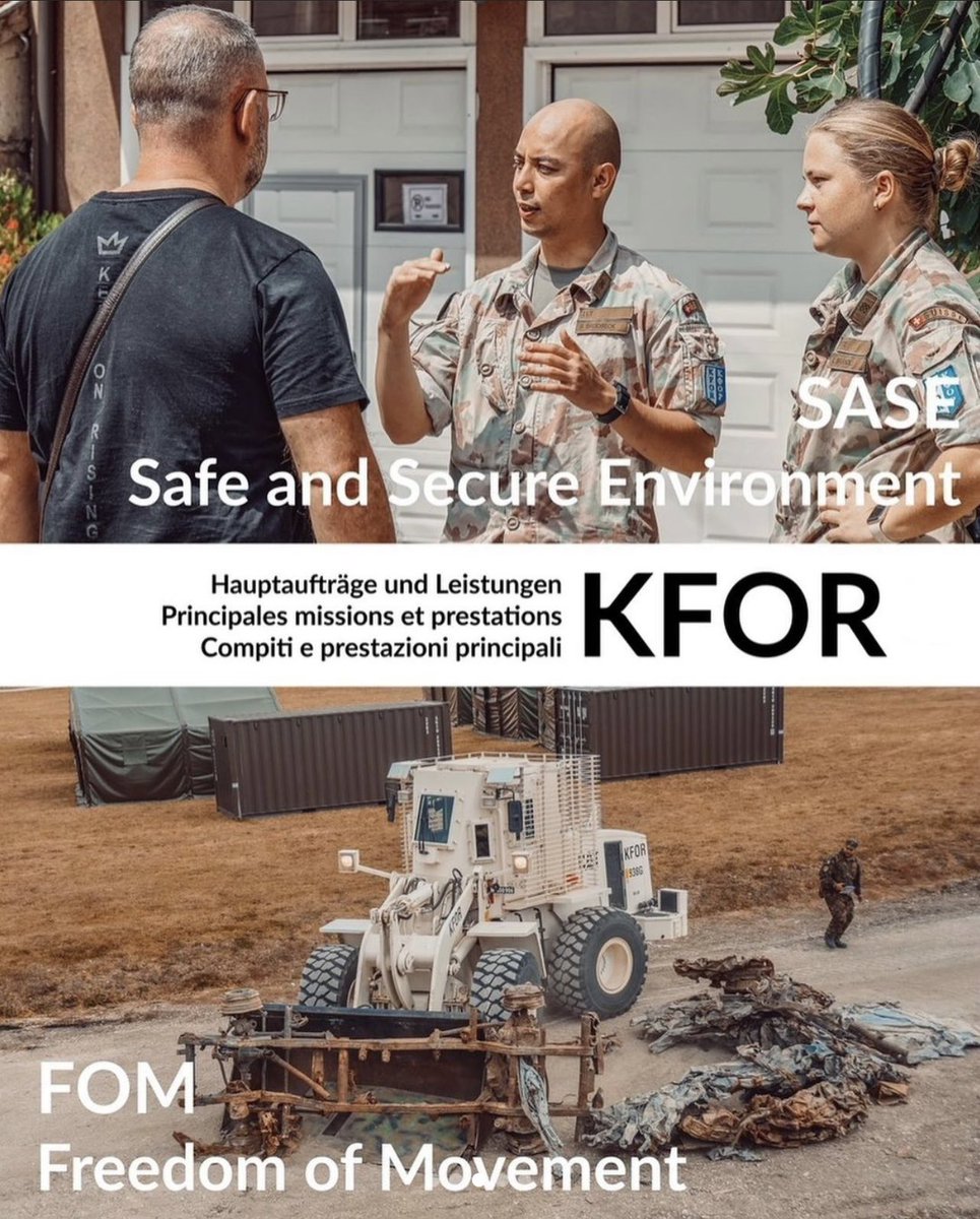 SwitzerlandNato's tweet image. #SWISSCOY is the largest contribution to a peace support mission of the #SwissArmedForces to date. Its mission: ensuring a safe and secure environment &amp;amp; maintaining freedom of movement for all people in 🇽🇰@NATO_KFOR. 
📸: #SWISSINT via Instagram