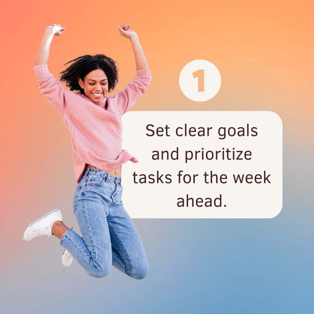 SiteTuners's tweet photo. Kick off your week on the right foot with these tips for a productive and joyful seven days! 💥 Let's make the most of every moment and have a fantastic week ahead! #MondayMotivation #ProductivityIsKey #HappyWeek https://t.co/O21STTZ8qU