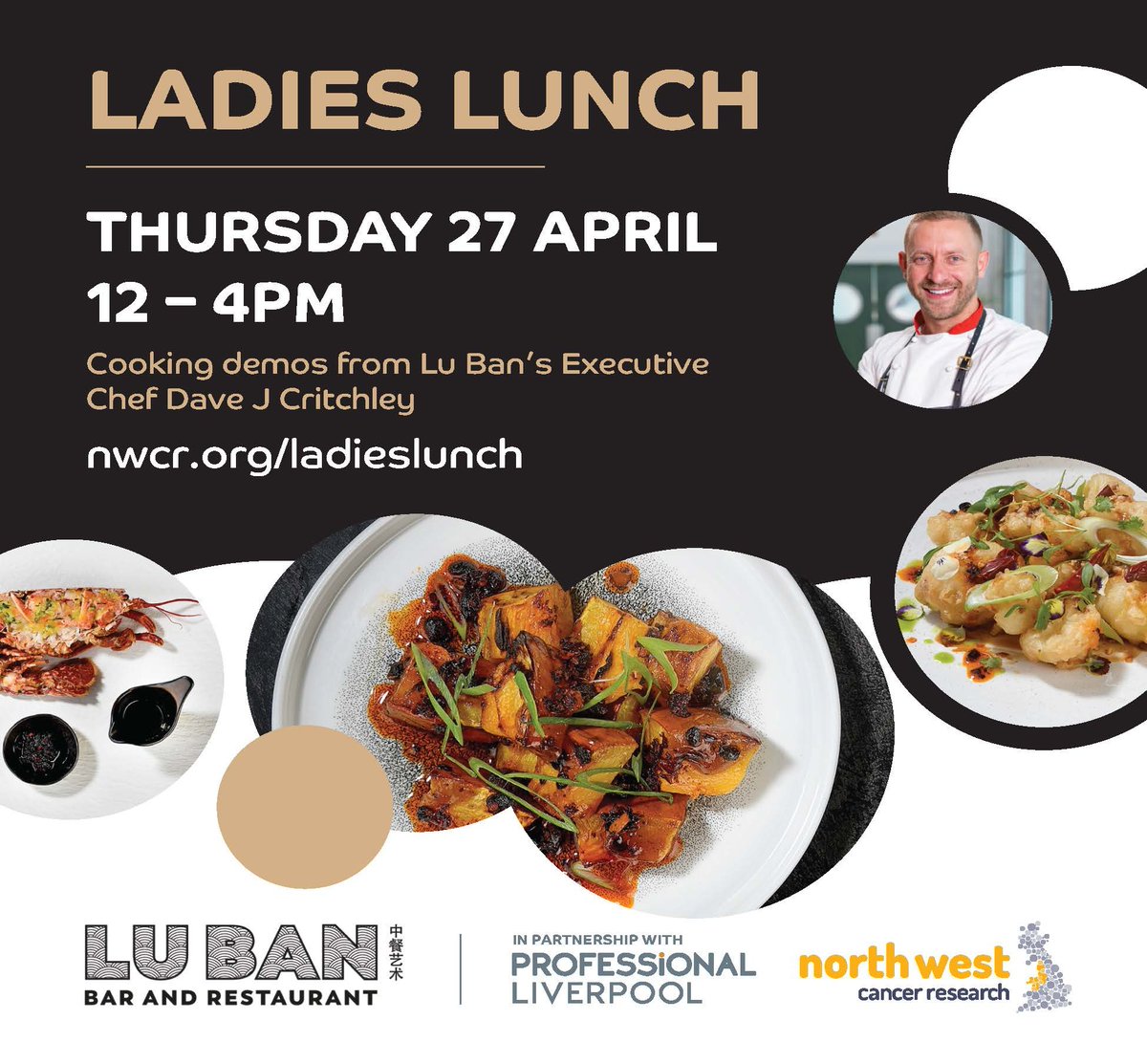 ProLiverpool's tweet photo. Join @NorthWestCancer Research at @lubanliverpool for an afternoon of fine-dining at the NWCR Ladies Lunch 🥂
https://t.co/BzhLma6IYr
#LadiesLunch #NetworkingLiverpool https://t.co/r1lDF4zdE4