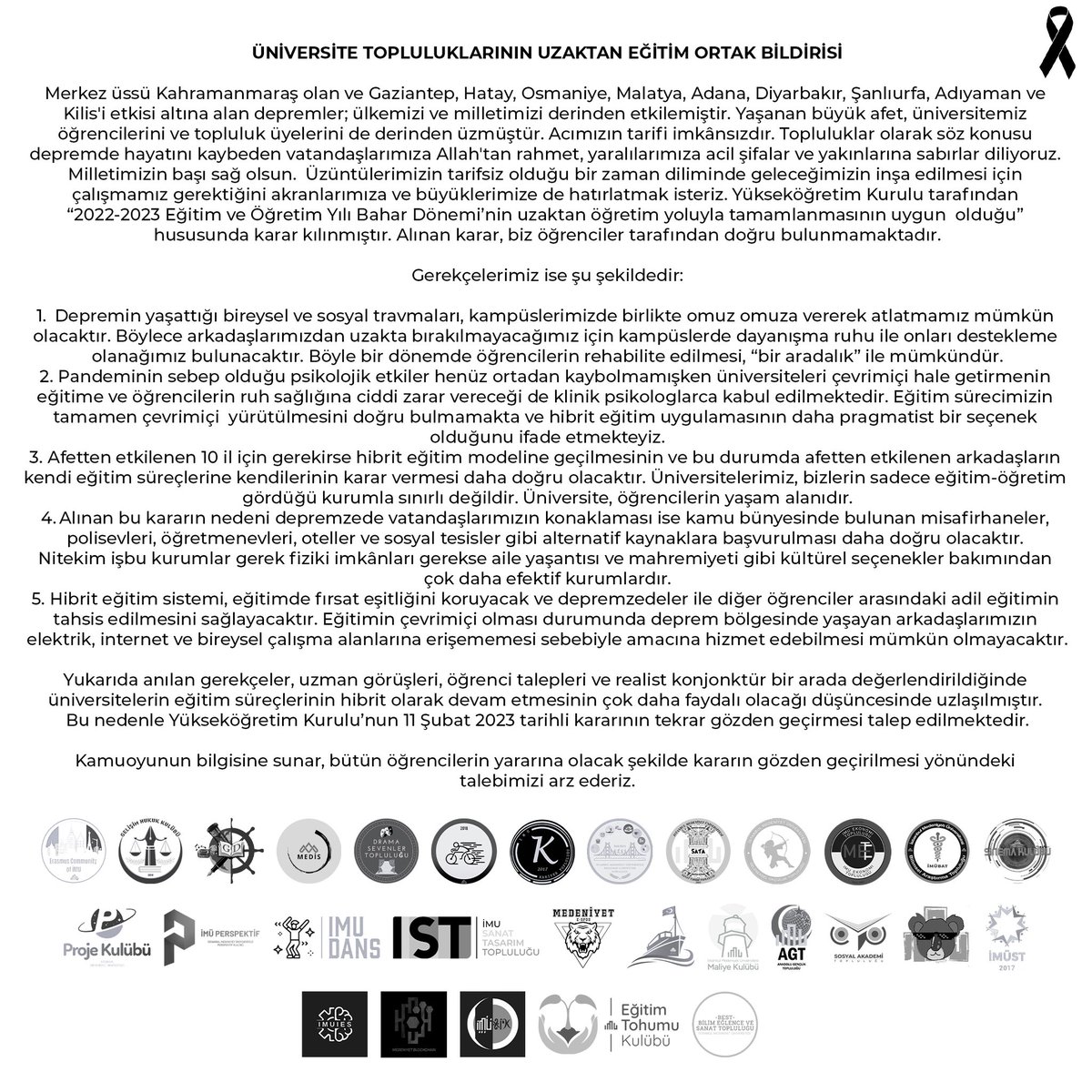 Ekte ismi geçen İstanbul Medeniyet Üniversitesi Öğrenci Toplulukları olarak bildirimizdir. <a href="/gulfettincelik/">Gülfettin ÇELİK</a> <a href="/gencliksporbak/">Gençlik ve Spor Bakanlığı 🇹🇷</a> <a href="/istmedeniyet/">İstanbul Medeniyet Üniversitesi</a> <a href="/tcbestepe/">T.C. Cumhurbaşkanlığı</a> @rterdogan