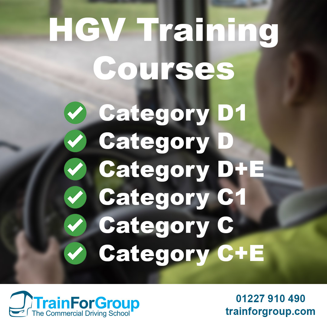 What categories do we offer?

✅ D1
✅ D
✅ D+E
✅ C1
✅ C
✅ C+E

trainforgroup.com | 01227 910 490
