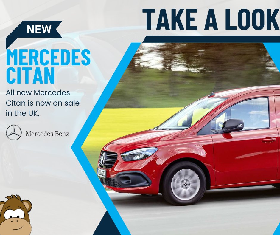 ✨ 𝗡𝗲𝘄 𝗠𝗲𝗿𝗰𝗲𝗱𝗲𝘀 𝗖𝗶𝘁𝗮𝗻 𝗩𝗮𝗻 ✨

UK bound, an all-new Mercedes Citan Van is here. The second generation, a short-wheelbase L1 with L2 long-wheelbase versions, a 5-seat Crew van, &amp; an electric e-Citan will follow at the end of this year!

#newvans #newmercedescitan