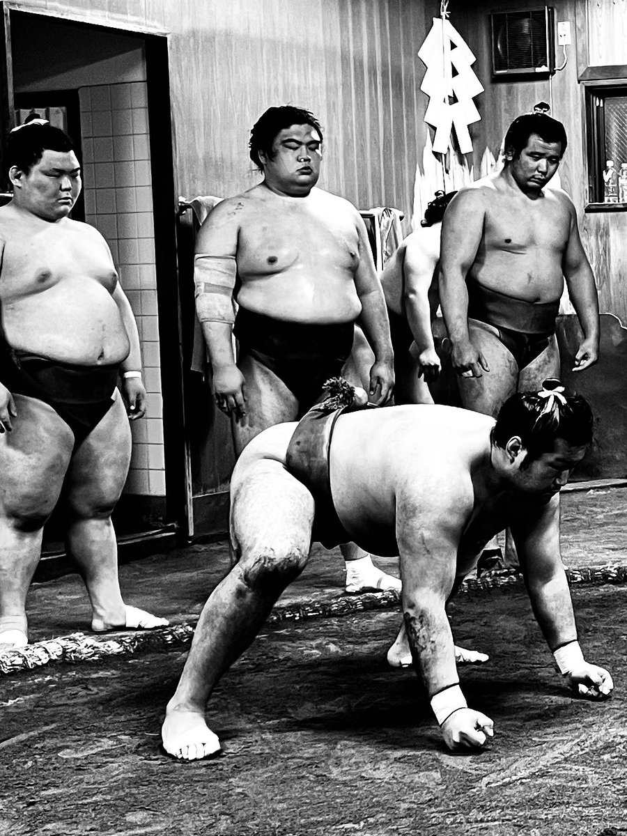 KonishikisWORLD's tweet photo. 武蔵川部屋朝ケイコ大阪場所向かってのケイコですよー気持ちよくケイコしてますよ。#sumo #musashigawabeya #konishiki #narotv #mma #culture #japan #rikishi #hardwork #bedabest #tokyo #youngmen https://t.co/Mr8ZFmddKK