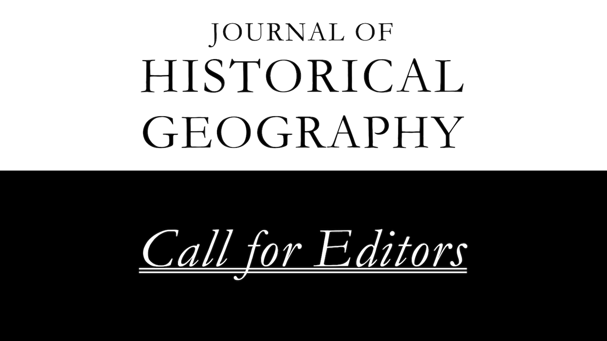 The journal is seeking to appoint two new members to its editorial collective, to work with Co-Editors in Chief Nicola Thomas and Stephen Legg.

Deadline for applications: 13  March
Details here: bit.ly/3jMdGBT