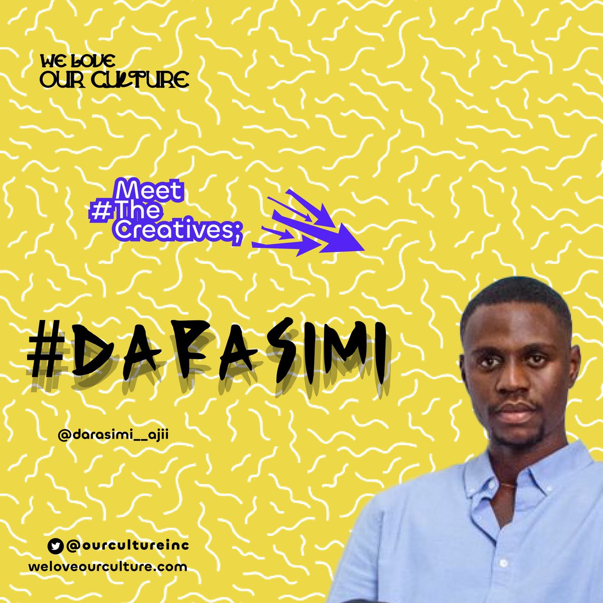 An English graduate from Bowen University who dived into photography and film post-production. Having worked on projects like Shanty Town. Find out more about this special individual on this week’s episode of #MeetTheCreatives. 

weloveourculture.com/meethecreative…