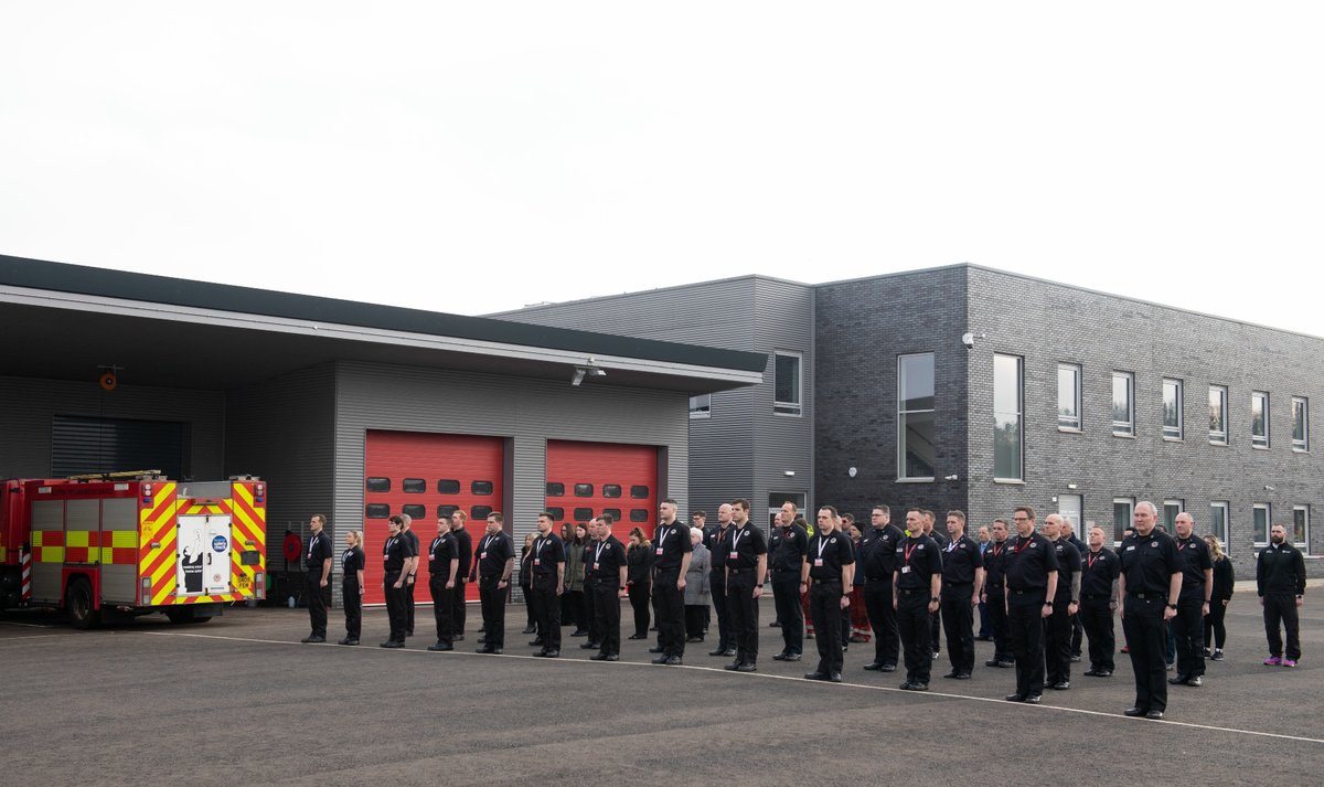 Today we joined together to observe a minute's silence to remember our friend and colleague, Firefighter Barry Martin.

Barry died on Friday, 27 January following the injuries he sustained during a large-scale fire in Edinburgh earlier that week.