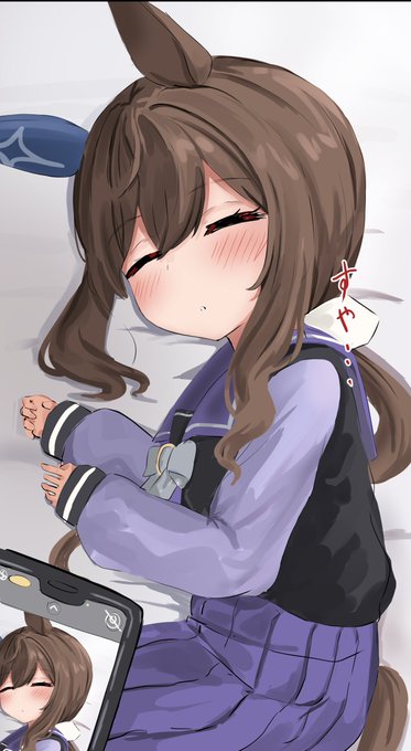 すやすや幼女アヤベさん#ウマ娘 #アドマイヤベガ 