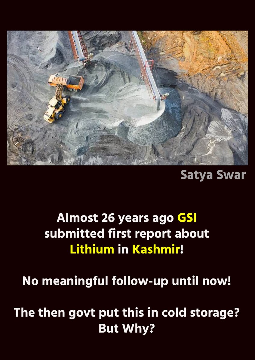 But Why ? #LithiumInIndia #Lithium #Kashmir
