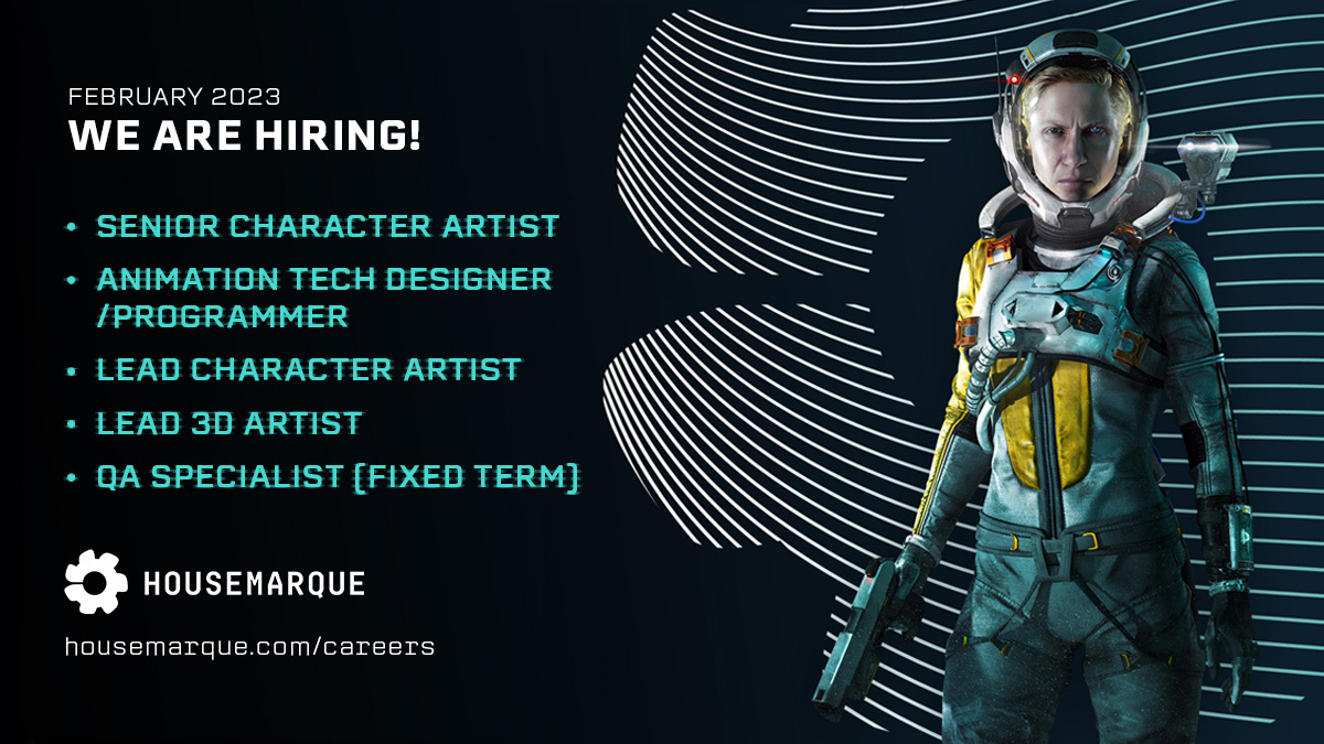 We are looking for new colleagues! Come join us! 
housemarque.hire.trakstar.com