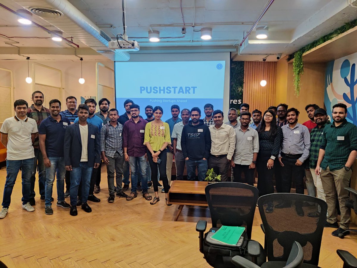 RaushanYoganta's tweet photo. It was great meeting many of you and hearing about your startup adventures.
More power and support to all of you.
-PushMeetUp Hyderabad
The Startup Mixer on 12 Feb 2023
#pushmeetup #yoganta #pushstart #pushstarter #meeting https://t.co/AqYSTFqijq