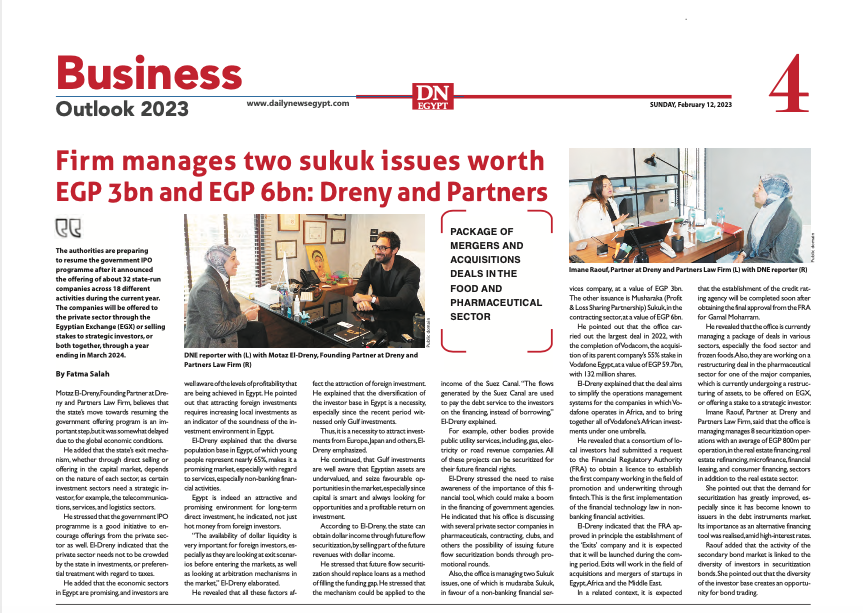 Dreny_Partners's tweet photo. Check out our recent interview with @alborsanews  and @DailyNewsEgypt; shedding the light on the latest  Egyptian Debt Capital Market news and insights. 
For more information: info@dreny.partners
#drenyandpartners #capitalmarkets #debtcapitalmarkets #Egypt https://t.co/F6BOPMUba4