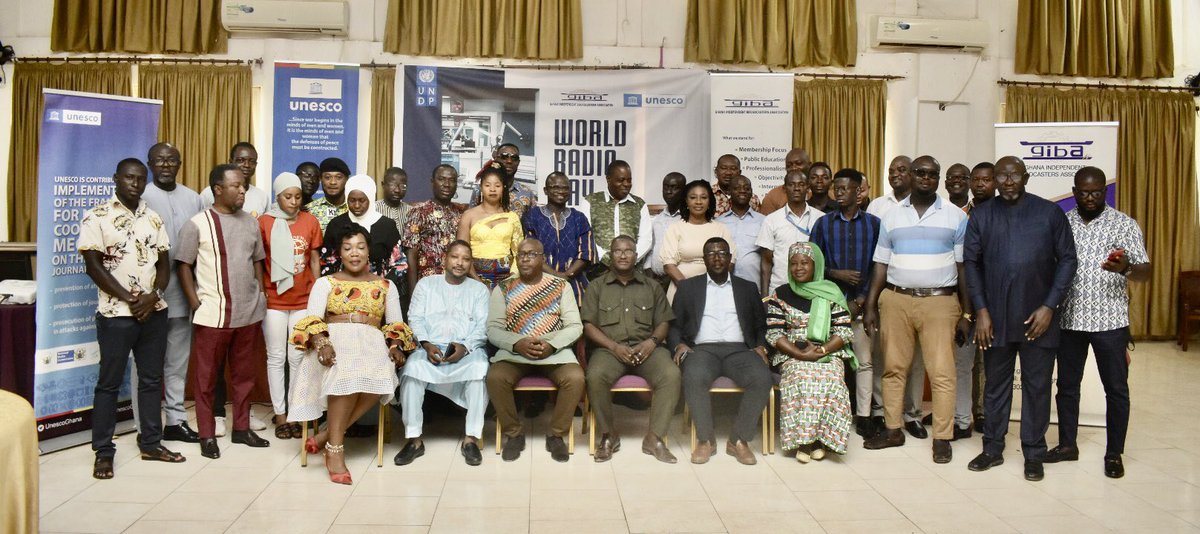 “Journalists, producers and professional radio moderators must at times respect the basic standards of ethical journalism” Abdourahamane Diallo UNESCO Accra Representative.#WorldRadioDay