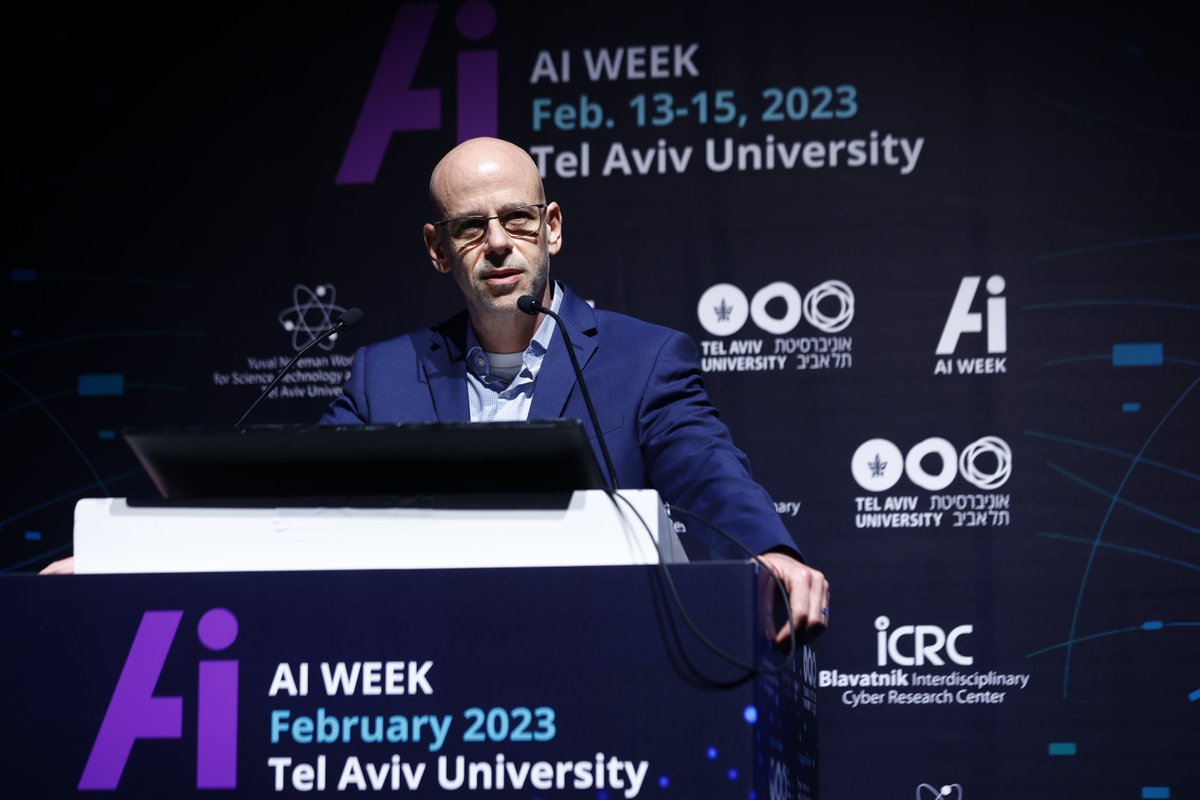 CyberWeekTLV's tweet photo. An outstanding inauguration by the heads of @TelAvivUni and @ISRLInnovation
With Maj. Gen. (Ret.) @IsaacBenIsrael,
Gili Drob - Heistein, Exec Director at Blavatnik ICRC Prof. Saharon Rosset, Yoav Evenstein, and Dror Bin CEO of the @ISRLInnovation #AIWEEKTLV #AIWEEK2023 #AI https://t.co/A3EKzjfoX8