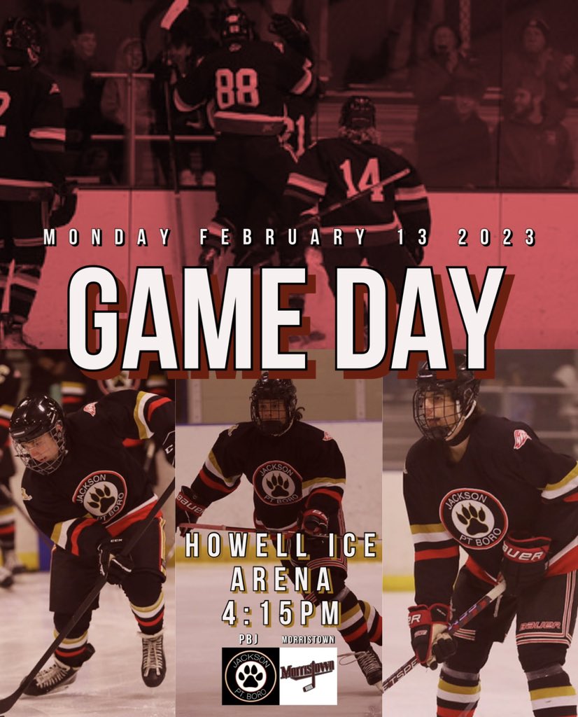 PBandJPUCK's tweet photo. GAME DAY🐾 cats play at Howell Ice Arena today against Morristown, be there at 4:15‼️ https://t.co/bCaGHeikBC