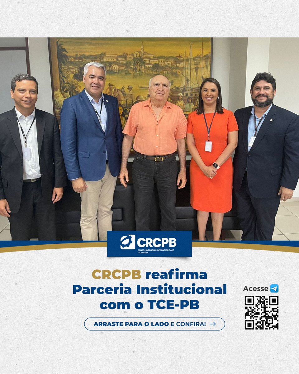 crcparaiba's tweet photo. CRCPB reafirma Parceria Institucional com o TCE-PB.

Confira a matéria completa no nosso site : https://t.co/nT674xclou

#CRCPB https://t.co/egr0I55BaP