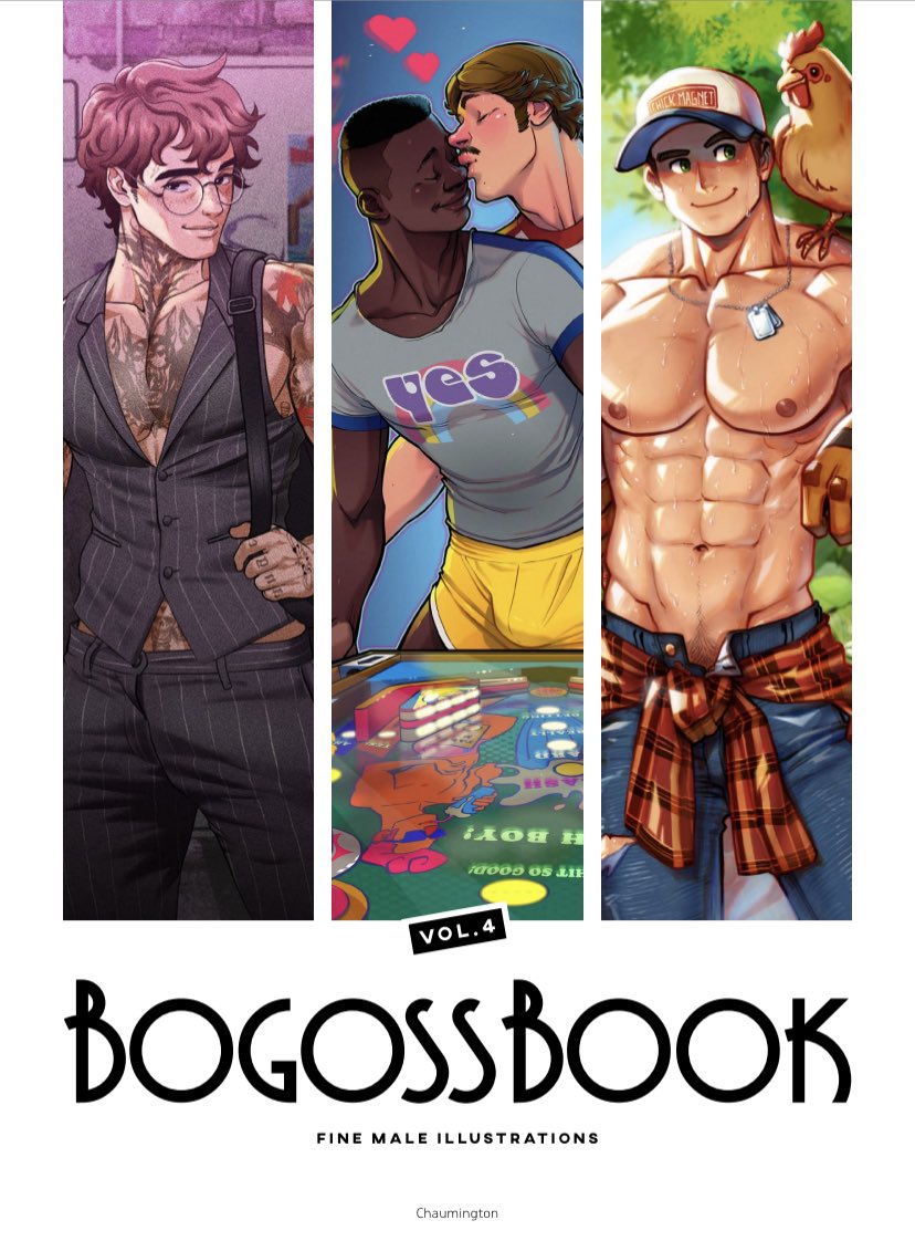 I made an illustration for BOGOSSBOOK 3 and 4!