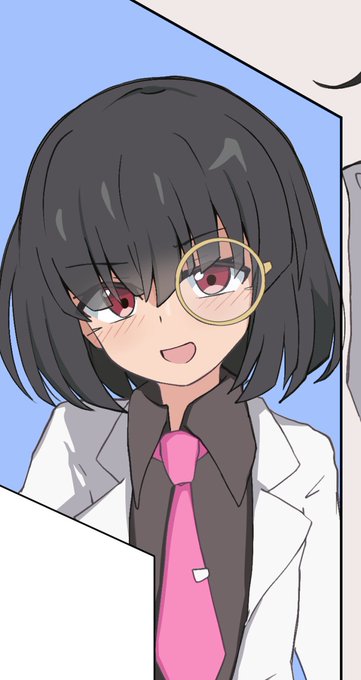 モノクルの位置修正。
メガネとかそれ系は目のかなり下に描くっていうクセが
出てしまっていたからね 