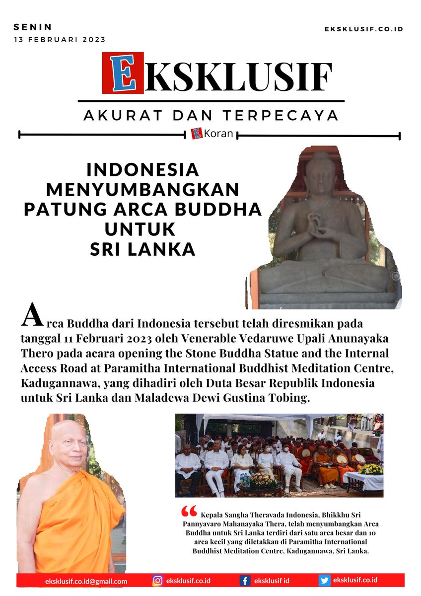 Eksklusif_id's tweet image. #eksklusif #berita #menlu #arcabuddha