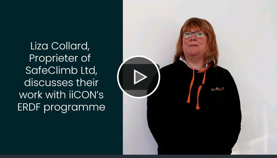 Liza Collard from <a href="/SafeClimb/">SafeClimb</a> explains how her business was supported by iiCON's #ERDF SME programme and the benefits that they recieved. iiCON can offer fully funded scientific expertise and testing to #Merseyside businesses. 
Email iiCON@lstmed.ac.uk
lnkd.in/efCxGnqA