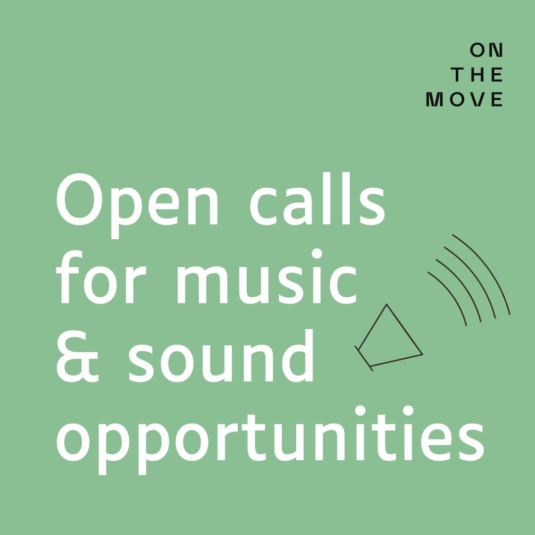 OnTheMoveOTM's tweet photo. A #roundup of all the music &amp; sound #opencalls on our website! 

Make sure you're always up to date and sign up to our mailing list today: https://t.co/TvNxISUp4C

#musicmobility #musicandsound #artsopportunities #mobilityforall #culturalmobility #musicmoveseurope #festivals https://t.co/GFAaVo6Ic2