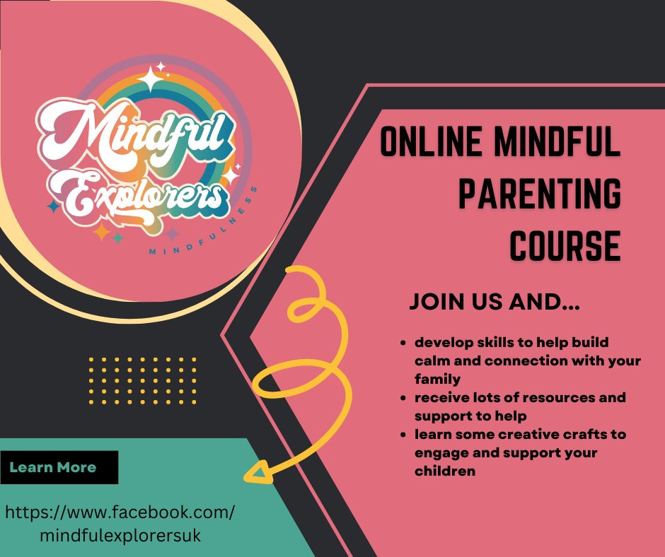 mindful_explore's tweet photo. Last few days to book onto our Online Mindful Parenting course! Learn about Mindful Parenting from the comfort of your own home! https://t.co/iWki5T8j1c https://t.co/W9xqqptTKp