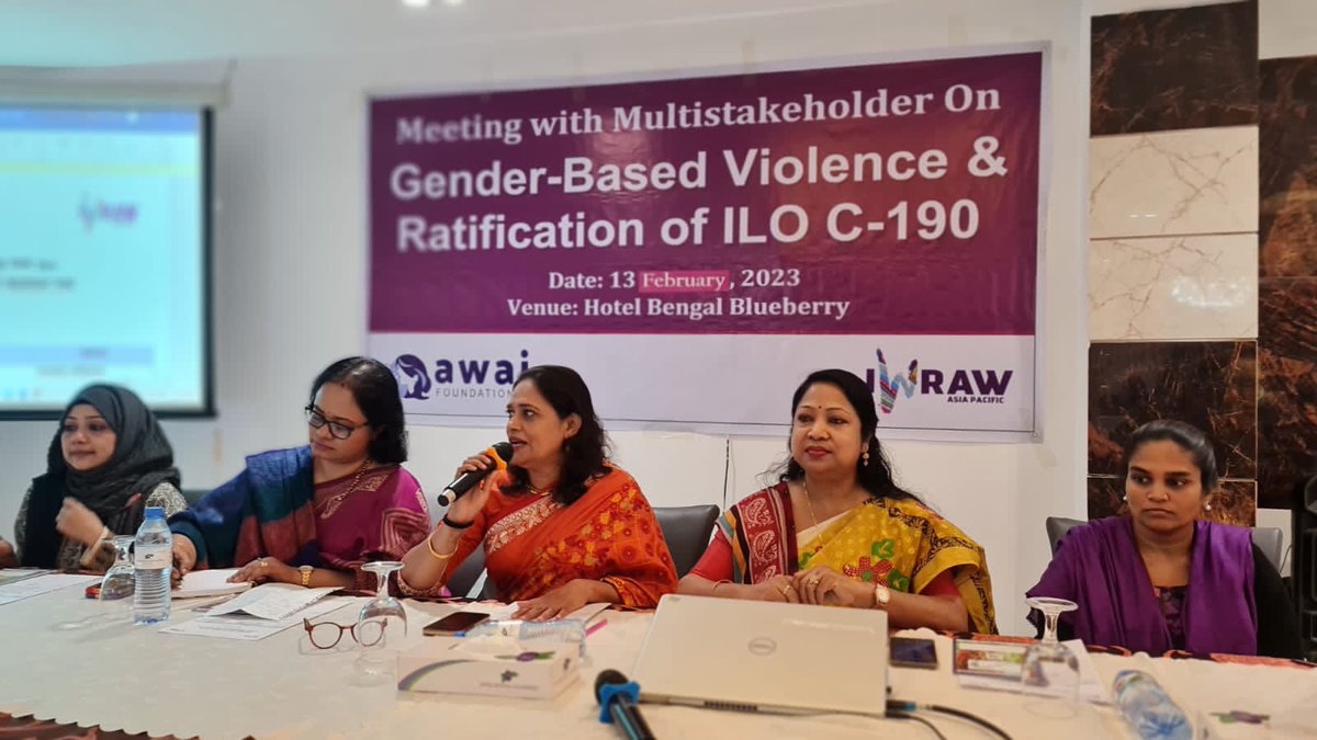Awaj_fdn's tweet photo. @Awaj_fdn &amp; @IWRAW organised a multi stakeholder meeting on #gbv prevention &amp; ratification of ILO C190. https://t.co/uWhd0aH6S9
