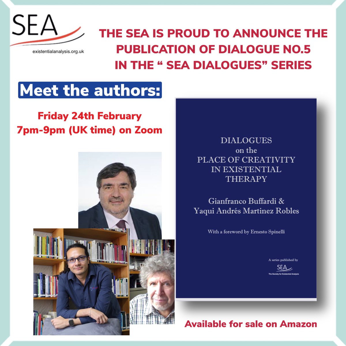 Don’t miss this opportunity to meet three outstanding authors. Book your place now community.existentialanalysis.org.uk/event/book-lau…