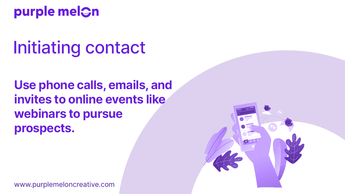 purple_melon's tweet photo. How can we help you create a well-constructed sales funnel? Here's how:

💠We can help find potential sales opportunities through both innovative methods. 
💠We can help you select qualifying leads.
💠You can begin initiating contact &amp; start building relationships. 

#purplemelon https://t.co/k6uiDI9NCU