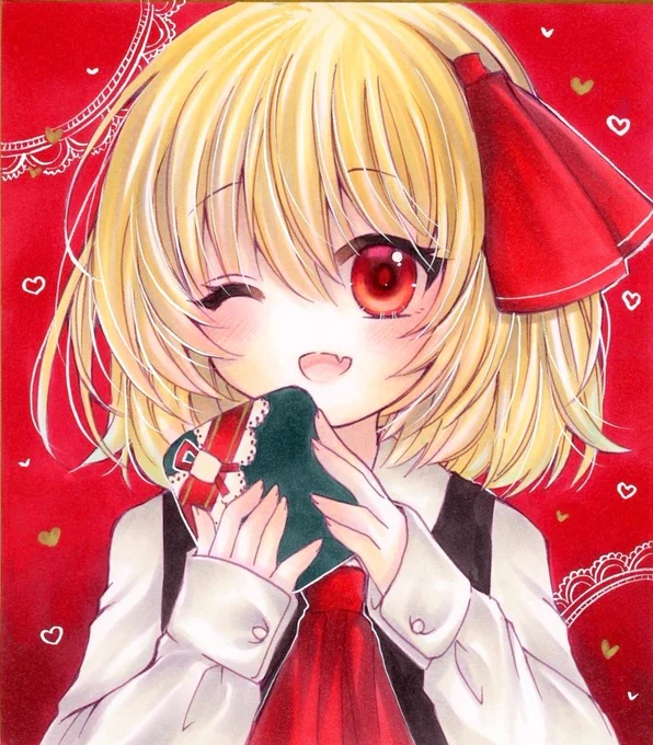 Valentineルーミア#東方project#コピックイラスト 