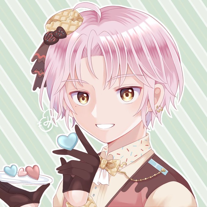 バレンタインアイコンイラスト 