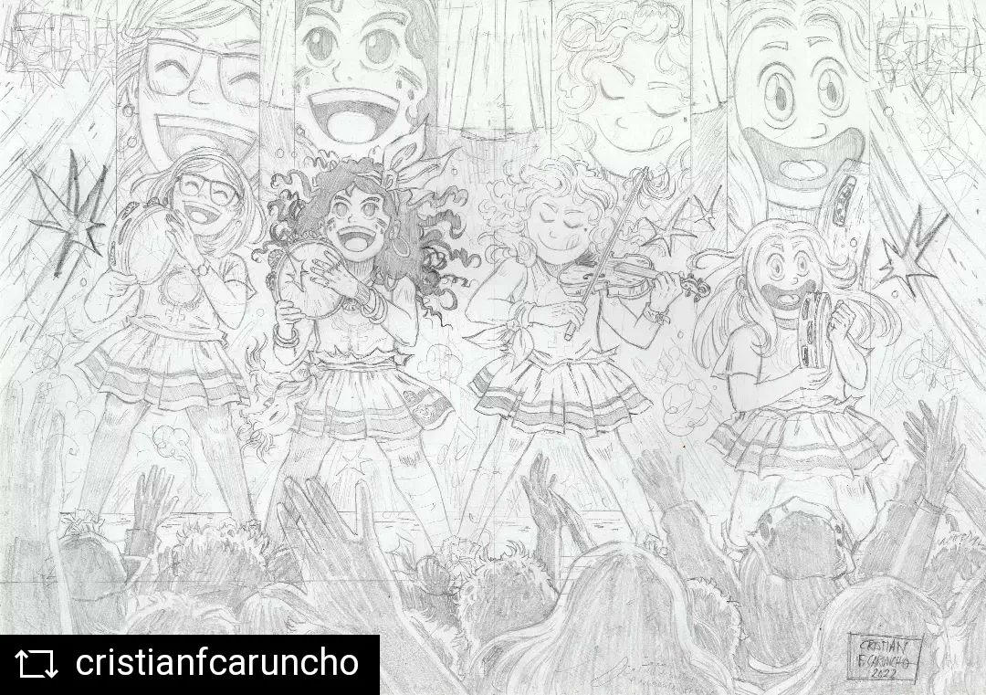 ACostureira2's tweet photo. 🥰 Seguimos nunha nube co nomeamento de #Sainza como candidata aos Premios #FollasNovas23, pero vós viches que ilustracións? 🤩

🎨 #CristianFCaruncho amósanos no seu instagram o seu proceso de creación e nós, sen dubidalo, dariamoslle os premios todos! 🤩

#acostureira #libros https://t.co/JCDmRulmXz