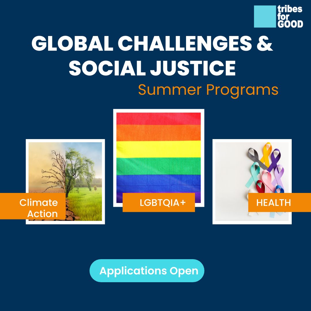Are you a high schooler interested in social impact, confused about where to start your impact journey? TribesforGOOD is excited to announce the Summer Batch of the Global Challenges and Social Justice Program!  Follow this link to register 
docs.google.com/forms/d/e/1FAI…