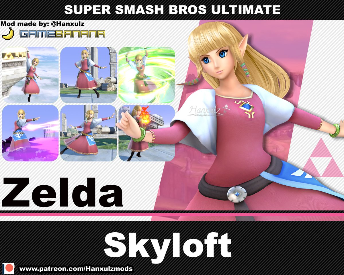 GameBanana on Twitter "Zelda (Skyloft) for SuperSmashBrosUltimate by