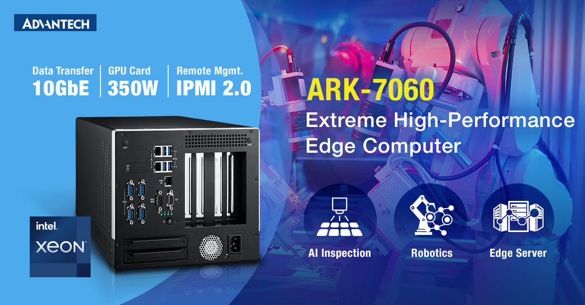 Advantech_eIoT's tweet image. Advantech is pleased to launch its ARK-7060 extreme high-performance edge computer!

advantech.com/en-eu/resource…

#EdgeComputing #EdgeAI #IceLake #AOI #EdgeServer