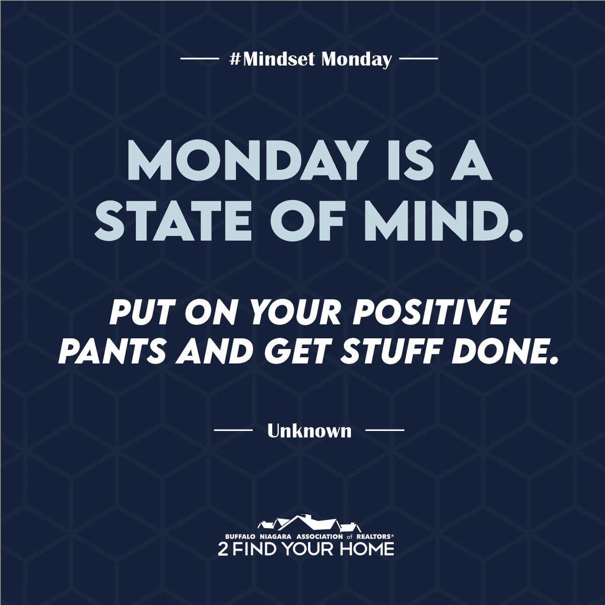 2FindYourHome's tweet photo. Positive Monday = A good and productive week
#2findyourhome #mindsetmonday #beginningofweek #positive #productiveweek #2FYH https://t.co/kZNIkUsWg4