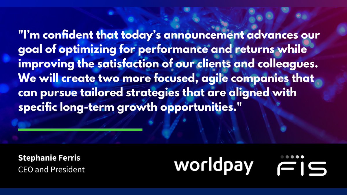 FISGlobal's tweet photo. FIS announces plans for merchant business. Read the full announcement here: https://t.co/AbuHCfWR5e https://t.co/qVqOqBYyAP