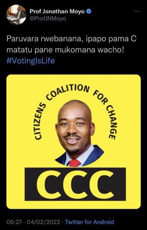 Goromigos's tweet photo. @ProfJNMoyo 🤮you know the truth-uchapora zwako Pendulum @ProfJNMoyo ‼️

#fakapressure 
#YellowED https://t.co/8zI41HiNOd