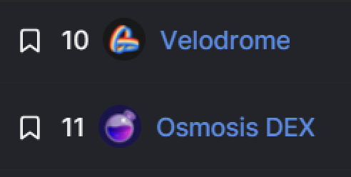 VelodromeFi's tweet photo. 🎉 Huge News

Velodrome has officially passed our frens at Osmosis to break into the top 10 DEXs by TVL in all of crypto. 

We are now not only the top DEX of layer 2 #Ethereum, but are one of the top DEXs in existence today.

Congratulations, racers. We're just getting started. https://t.co/JCu1E5rnM4