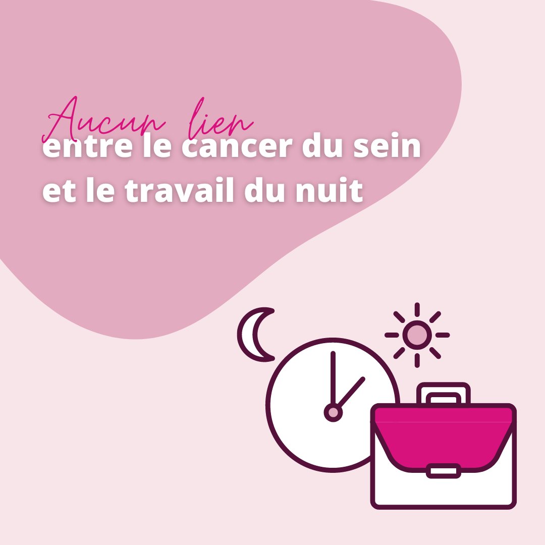 Des scientifiques se sont penchés sur le lien entre le travail de nuit et le cancer du sein. Leur conclusion?  Ces inquiétudes sont injustifiées. 🥰

👉Lisez-en plus à ce sujet ici : pink-ribbon.be/fr/sur-le-canc…

#PinkRibbonBE #breastcancerawareness