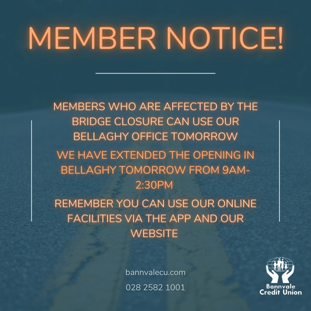 Bannvale Credit Union tweet media