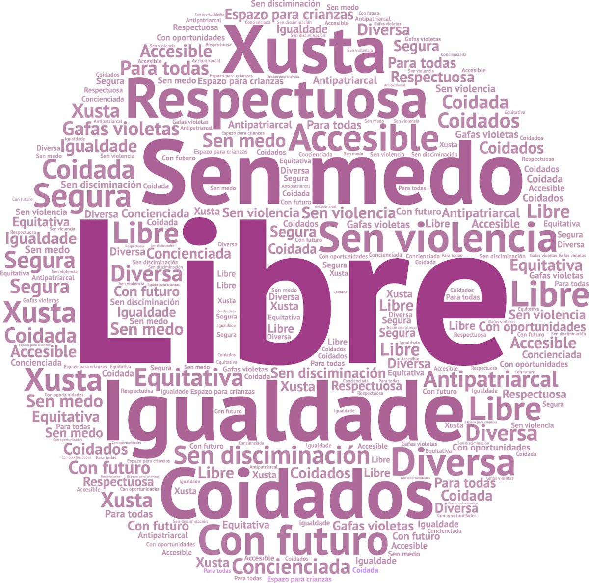la_raspa's tweet photo. Nova web!!! Novas canles/ferramentas para seguir traballando entre todas por unha Coruña máis verde, xusta, feminista e democrática. 🟢🔴🟣🔵.

🗨️Cóntasnos cal é cidade que imaxinas?💭https://t.co/5vEFZSuOi8 
#ProgramaParticipativo #FaiMarea #HaiMarea https://t.co/mGseiYFaBq