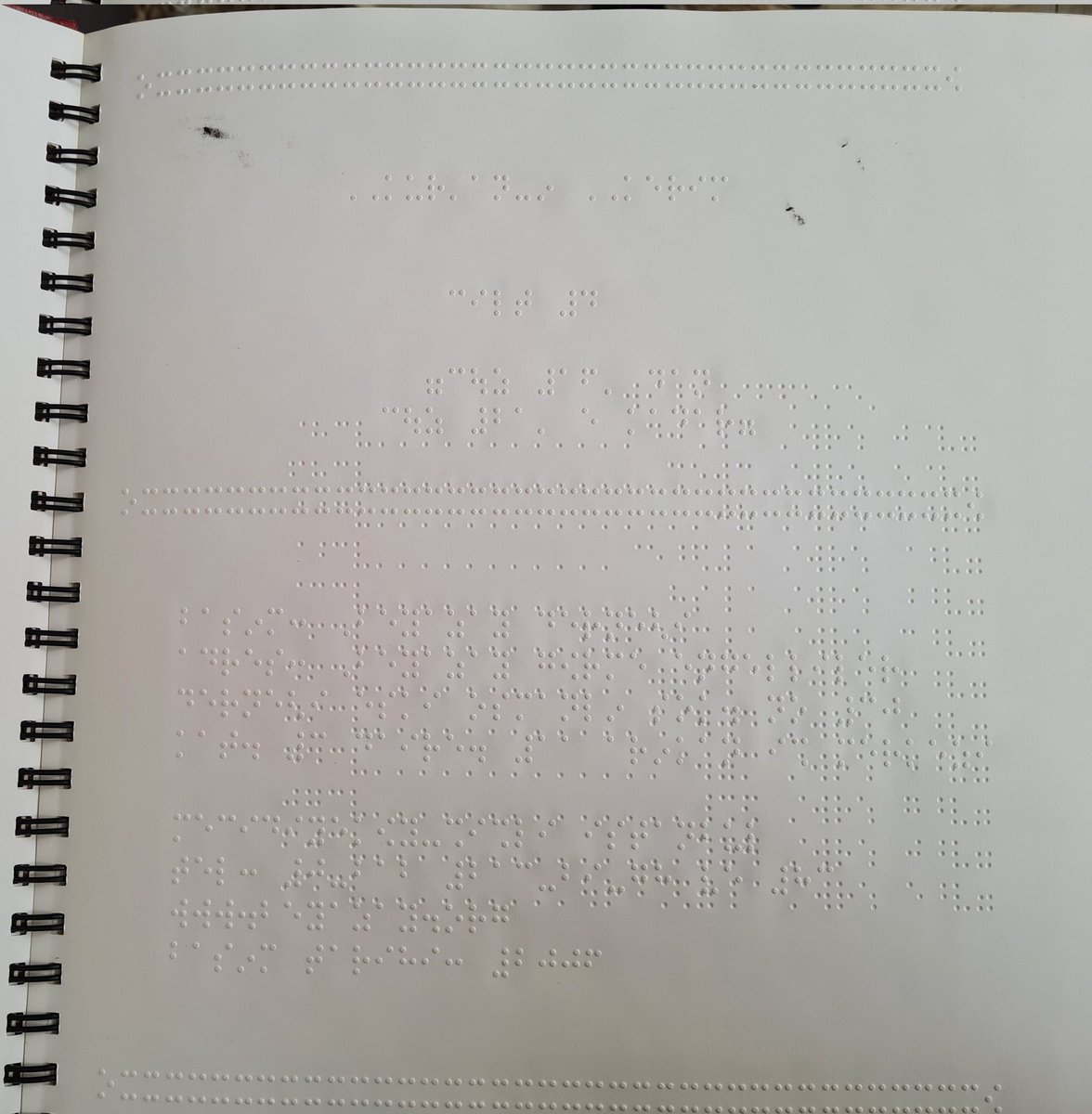 Azerbaycan Bulvarı'nda Hedil'i çıkardığımız Zümrüt Apt. ve yanındaki Ebru Apt. çevresindeki binalardan birinde bir kitap buldum. Braille alfabesi ile yazıldığını fark edip yanıma aldım. 2006 basımlı Kuran'ı Kerim 21. Cüz olduğunu sanıyorum. Sahibi hayatta ise ulaştırmak isterim.