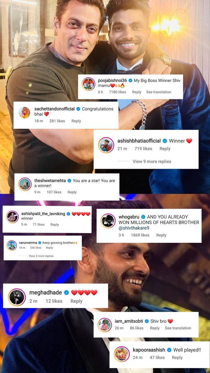 noorxfk's tweet photo. After all in the end it's the love that matters the most....and Shiv have earned it for life🤏🏻♥️🧿

#ShivThakare 
WE LOVE SHIV FOREVER https://t.co/BVARXVmvSW