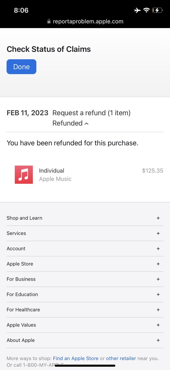 Day 3 of waiting for @Apple to actually refund my $125 after they “approved” the refund.