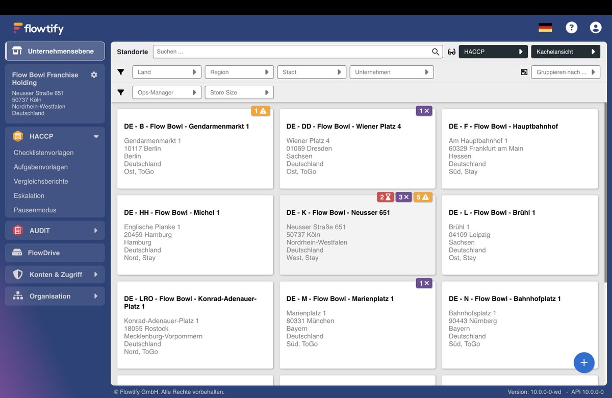 Lange haben wir auf diesen Tag hingearbeitet und sind nun froh und stolz, die flowtify Plattform im neuen Design unseren Kunden zur Verfügung zu stellen!

Neugierig geworden? Loggen Sie sich schnell ein oder starten Sie Ihre kostenfreie Testphase unter: buff.ly/3YNUXnY