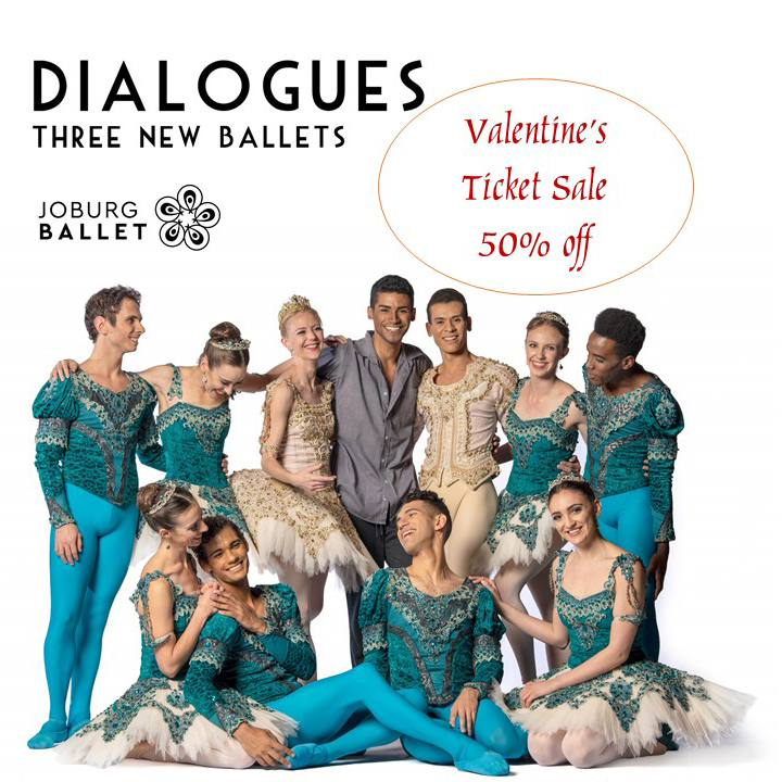 JoburgBallet's tweet photo. From midnight tonight, Monday 13 February, to midnight on Wednesday 15 February, tickets for the March performances of Dialogues at the Joburg Theatre are selling at 50% off standard ticket prices.

#DialoguesBallet #balletdancer #ballet #balletclass #balletaddiction https://t.co/1uqZvqn7aw