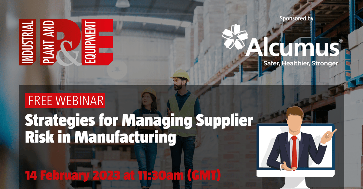 alcumusgroup's tweet image. Join our with IP&amp;amp;E to find out more about why economic and regulatory changes mean that manufacturers have had to re-evaluate their entire supply chain network of contractors and suppliers. Register here ow.ly/eaAW50MQtpT #supplychaincompliance #contractormanagement