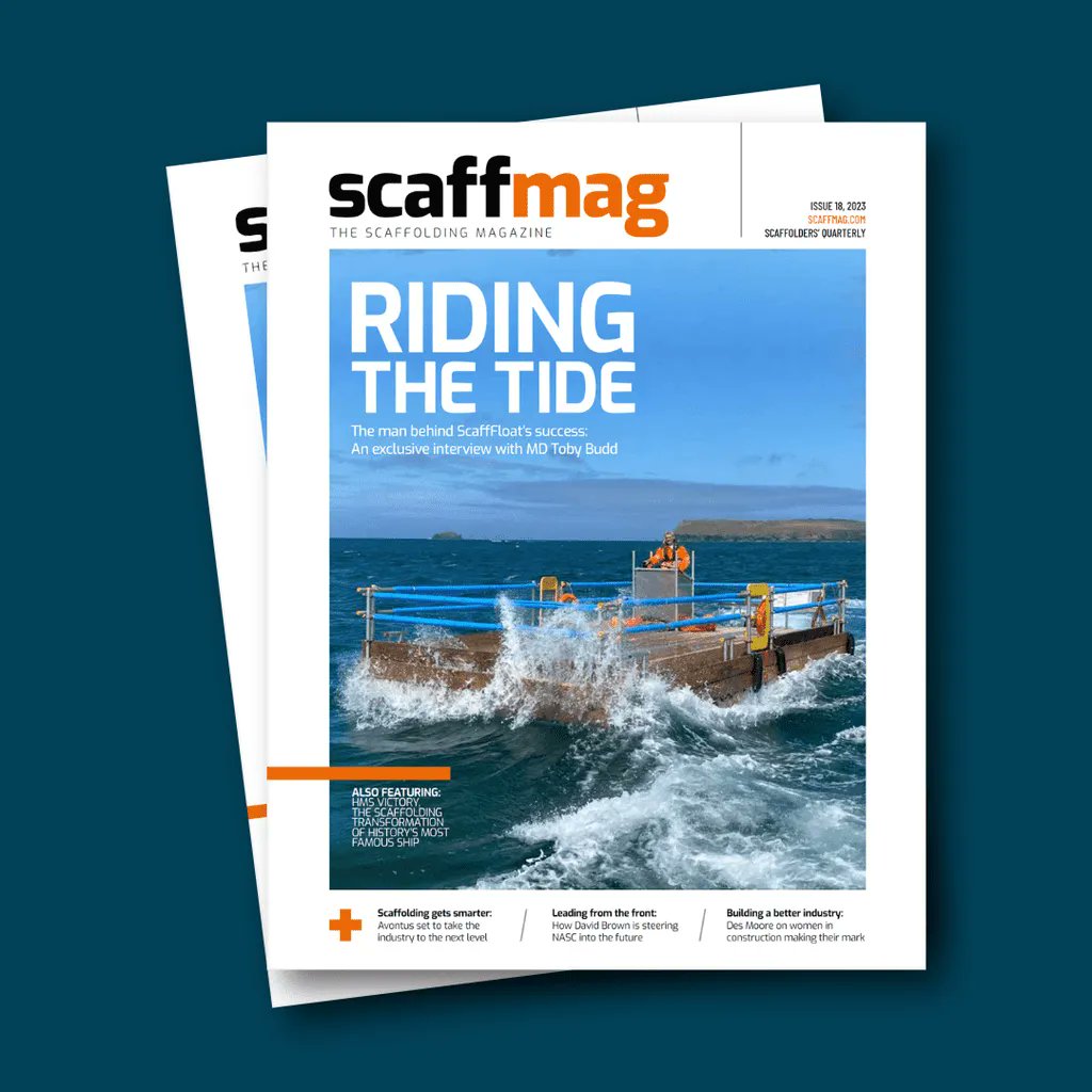 ScaffoldingNews's tweet image. We are pleased to announce that Scaffmag Issue 18 has been published online - Read it here: buff.ly/3K2W3In Pre-order in print here: buff.ly/3DZ9q8M 

#Magazine #ScaffoldingTrade #Scaffolding #Scaffolders #Womeninconstruction #ConstructionIndustry